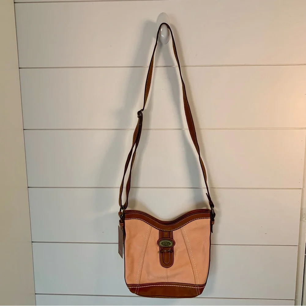 NWT B.O.C. Born of‎ Concept Brown & Peach Crossbody Shoulder Bag Purse Spring
